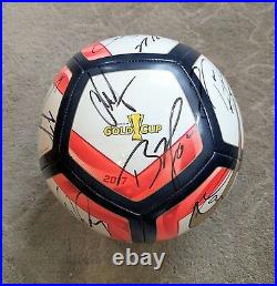 2017 USA Soccer Team Signed Soccer Ball Gold Cup Proof Dempsey Howard Arena NIKE