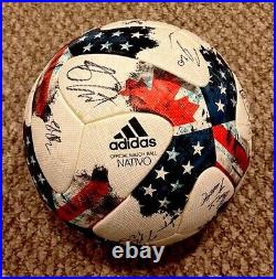 2017 Union Game Used Match Soccer Ball Team Signed 20+ Auto