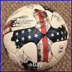 2017 Union Game Used Match Soccer Ball Team Signed 20+ Auto