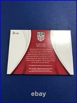 2018-19 Immaculate Collection Ball Swatch Auto RC Timothy Weah 8/10 USA Lille