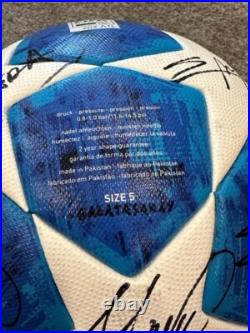 2018-19 Match Used Galatasaray UEFA Champions League Team Signed Soccer Ball