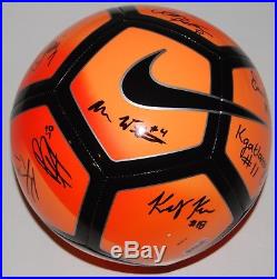 2018 HOUSTON DASH team signed NWSL (PROOF) NIKE Official soccer ball WithCOA