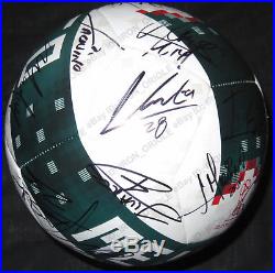 2018 MEXICO team signed ADIDAS World Cup soccer ball PROOF jersey 26 autos