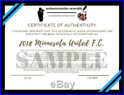 2018 Minnesota United FC MUNFC Team Signed Autographed MLS Soccer Ball Proof COA