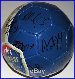 2018 NORTH CAROLINA NC COURAGE team signed NWSL Soccer ball WithCOA MEWIS OREILLY