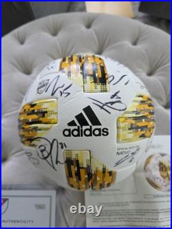 2018 New York City FC Team Signed Game Used MLS Adidas Soccer Ball JSA Fanatics 2018 New York City FC Team Signed Game Used MLS Adidas Soccer Ball JSA Fanatics
