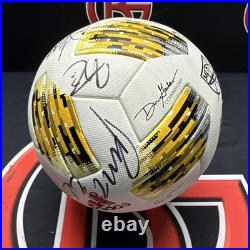 2018 New York City FC Team Signed Game Used MLS Adidas Soccer Ball JSA Fanatics