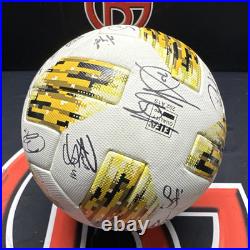 2018 New York City FC Team Signed Game Used MLS Adidas Soccer Ball JSA Fanatics