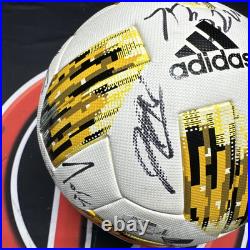 2018 New York City FC Team Signed Game Used MLS Adidas Soccer Ball JSA Fanatics