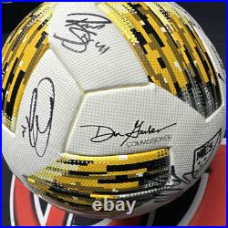 2018 New York City FC Team Signed Game Used MLS Adidas Soccer Ball JSA Fanatics