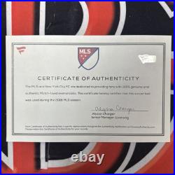 2018 New York City FC Team Signed Game Used MLS Adidas Soccer Ball JSA Fanatics