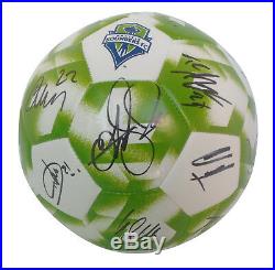 2018 Seattle Sounders FC Team Signed Autographed Logo Adidas Soccer Ball Proof