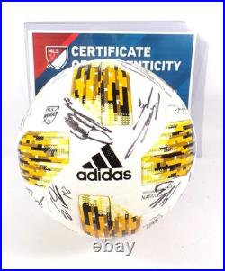 2018 Sporting Kansas City Kick Cancer Team Signed Match-Used Soccer Ball COA 2018 Sporting Kansas City Kick Cancer Team Signed Match-Used Soccer Ball COA