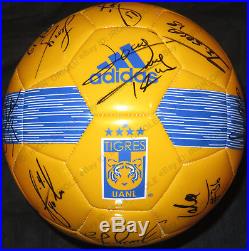 2018 TIGRES UNAL team signed ADIDAS soccer ball 100% Authentic jersey PROOF