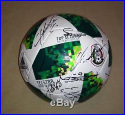 2018 WC Ball Mexico National Team signed autographed 24 AUTOS Chucky Lozano