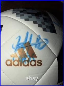 2018 World Cup Soccer Ball Signed By E. Dzeko And Others