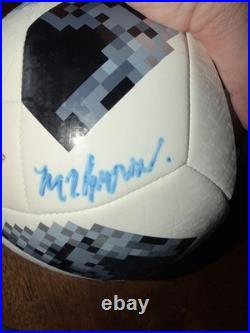 2018 World Cup Soccer Ball Signed By E. Dzeko And Others