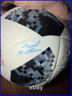 2018 World Cup Soccer Ball Signed By E. Dzeko And Others