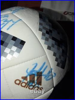 2018 World Cup Soccer Ball Signed By E. Dzeko And Others