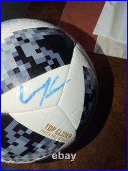 2018 World Cup Soccer Ball Signed By E. Dzeko And Others