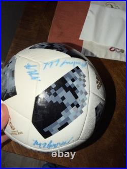 2018 World Cup Soccer Ball Signed By E. Dzeko And Others