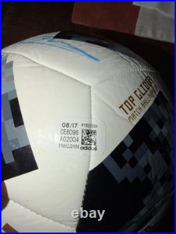 2018 World Cup Soccer Ball Signed By E. Dzeko And Others