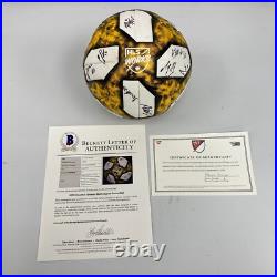 2019 Houston Dynamo Team Signed Soccer Ball Beckett & Fanatics COA
