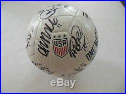2019 USA NATIONAL WOMEN WORLD CUP USWNT TEAM SIGNED SOCCER BALL withCOA 24 AUTOS