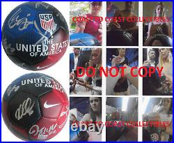 2019 USA Women's National team signed, autographed, USA soccer ball, COA Proof