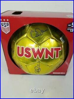2019 USWNT USA Women National World Cup Team Signed Soccer Ball Gold Edition