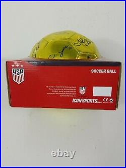 2019 USWNT USA Women National World Cup Team Signed Soccer Ball Gold Edition