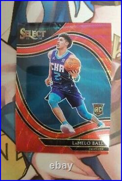 2020-21 Panini Select T-Mall Asia Courtside Lamelo Ball Rookie RC Red Wave SP