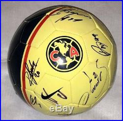 2020 Club America Mexico Team autographed signed Ball EXACT PROOF Dos Santos