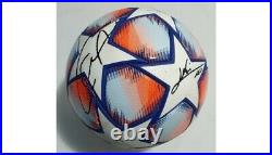 2020 Match Used Barcelona Vs Kiev Soccer Ball Signed By Lionel Messi & Griezmann