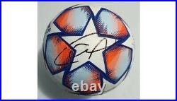 2020 Match Used Barcelona Vs Kiev Soccer Ball Signed By Lionel Messi & Griezmann