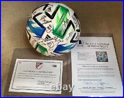 2020 New York Red Bulls signed match used soccer ball signed Caden Clark +20 MLS