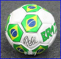 20217 Pele Signed Full Size Brazil Soccer Ball AUTO PSA/DNA Sticker ONLY HOF