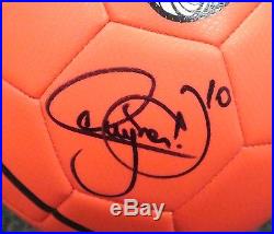 202214 Neymar Signed Full Size NIKE Orange Soccer Ball Autograph PSA/DNA COA