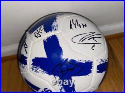 2022-2023 Everton Fc Squad Team Signed Autographed Soccer Ball Proof Coa Lampard