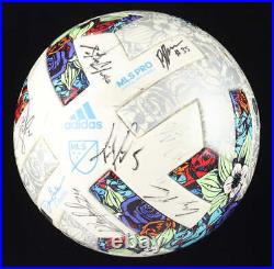 2022 Dynamo Game-Used Adidas Soccer Ball Team-Signed by (23) with Marcelo Palomi