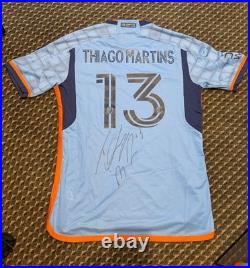 2023 Season New York City FC Signed Match Game Used THIAGO MARTINS Jersey WithAUTO