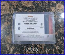 2025 Warren Zaire-Emery Jao Neves /25 Match Ball Dual Topps Merlin Auto Relic