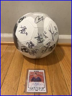 2025 Washington Spirit Team Signed Logo Soccer Ball Coa Trinity Rodman Bonus