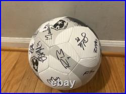 2025 Washington Spirit Team Signed Logo Soccer Ball Coa Trinity Rodman Bonus
