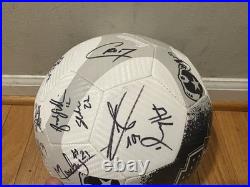 2025 Washington Spirit Team Signed Logo Soccer Ball Coa Trinity Rodman Bonus