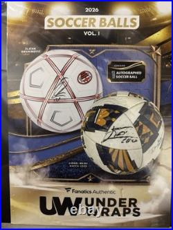 2026 Under Wraps Autographed Soccer Balls Volume 1 (Signed Mystery Ball)