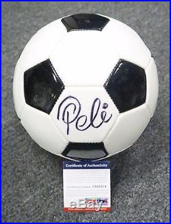 31648 Pele Signed Full Size Brazil Soccer Ball AUTO Autograph PSA/DNA COA HOF