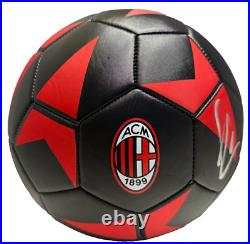 AC Milan Zlatan Ibrahimovic Signed Soccer Ball Beckett Witnessed AC Milan Zlatan Ibrahimovic Signed Soccer Ball Beckett Witnessed