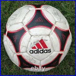 ADIDAS MATCH BALL FIFA Circa 1990s USED IN A MASTERS FOOTBALL TOURNAMENT SIGNED