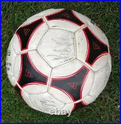 ADIDAS MATCH BALL FIFA Circa 1990s USED IN A MASTERS FOOTBALL TOURNAMENT SIGNED